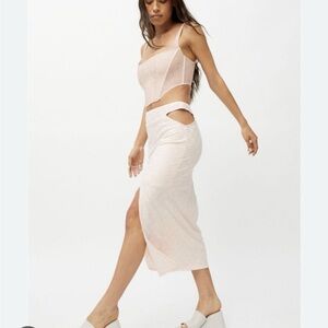 Urban Outfitters UO Delia V Strap Knit Midi Skirt Size M